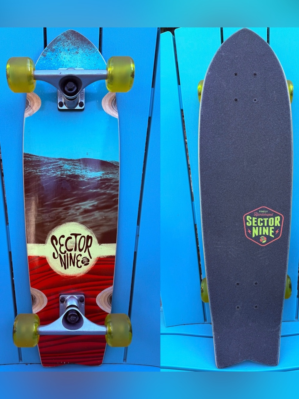 Sector 9 Swallow Tail Mini Cruiser Complete Skateboard 29” - Mission One Trucks